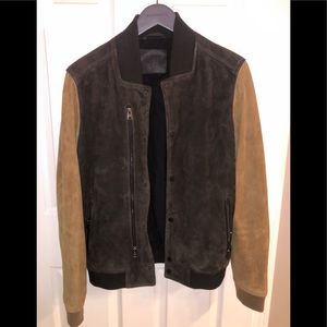 All saints Nostrand leather suede Jacket
